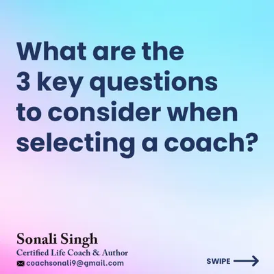 When selecting a coach, there are key questions to consider. I believe in complete transparency and want you to feel confident in your choice. Let's explore if my approach is right for you.
