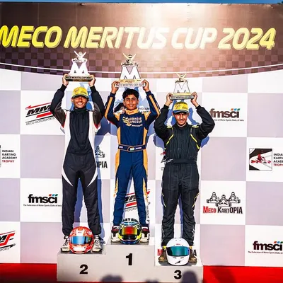 A dominant performance at the Meco Meritus Cup 2024. Our senior drivers lock out the top steps of the podium, a testament to their skill and the team's phenomenal effort.