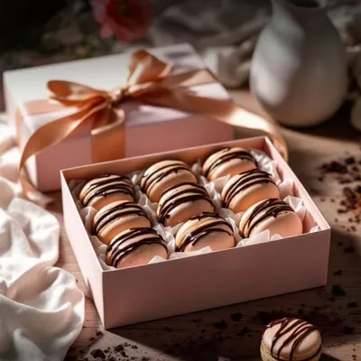 Delicately crisp, richly indulgent. Our handcrafted chocolate macarons, beautifully packaged and ready to be gifted.