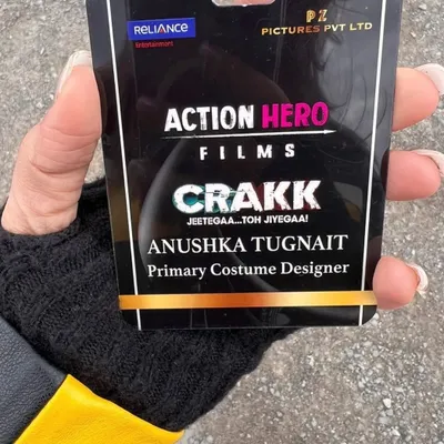 My official ID card as the Primary Costume Designer for the film "Crakk". This little badge represents a huge journey of creativity and hard work with an amazing team.