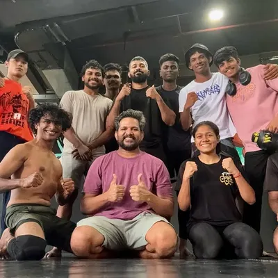 This is what it means to be part of the FightFam. A member celebrating his birthday at his "mandir" with the people he grinds with every day. This is the bond we build.