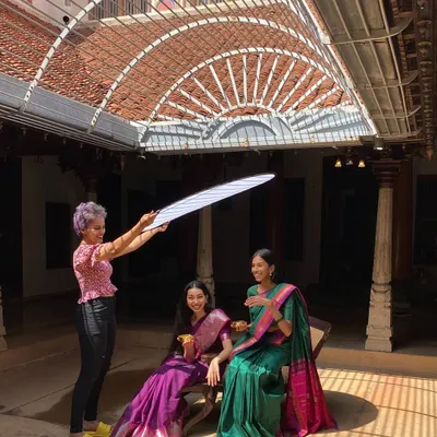 A behind-the-scenes moment from the 'Love Paati' shoot. Teamwork is everything, and this shows the fun and collaborative energy on set that helps create the best work.