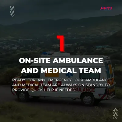 Safety is non-negotiable in everything we do. For all our events and track schools, we ensure an on-site ambulance and a dedicated medical team are on standby to provide immediate assistance if needed.