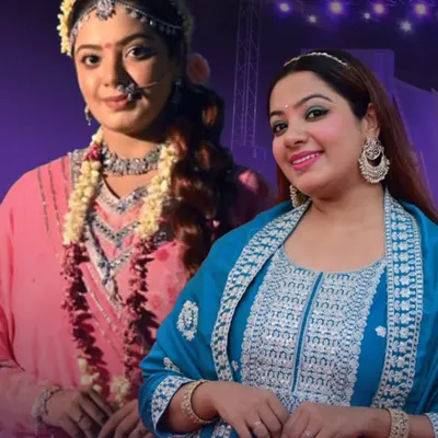 A composite image showcasing two distinct looks. On the left, a traditional look for a cultural event, and on the right, a modern ethnic outfit, representing my versatility in style.