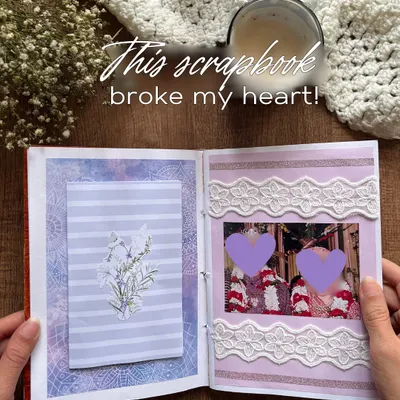 This 25th anniversary scrapbook was bittersweet to create. It's a beautiful collection of memories for a love that didn't last. I am open for commissions to help you tell your unique story, whatever it may be.