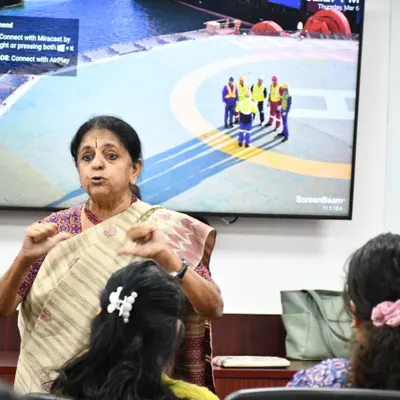 At Technip FMC in Noida, I was invited to speak on Women's Day about gender sensitivity and inclusion. I shared my own journey, and through the honesty of storytelling, we created a space for connection and reflection among 200 employees.