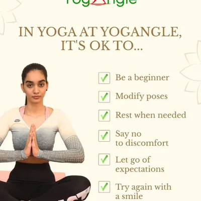 Our studio is a judgment-free zone. This graphic shares our core philosophy: it's okay to be a beginner, to rest when you need to, and to listen to your body. Your journey is unique, and we are here to support it.