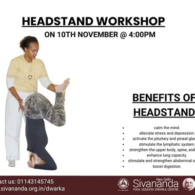 Our Headstand Workshop is designed to help you master Sirsasana, the "King of Asanas." We guide you through eight systematic steps to build strength, confidence, and proper alignment.