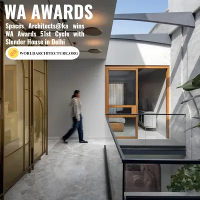 I am humbled to share that our project, Slender House, was a winner of the 51st Cycle of the World Architecture Community Awards (WA Awards). This recognition is a reflection of my team's dedication and hard work.