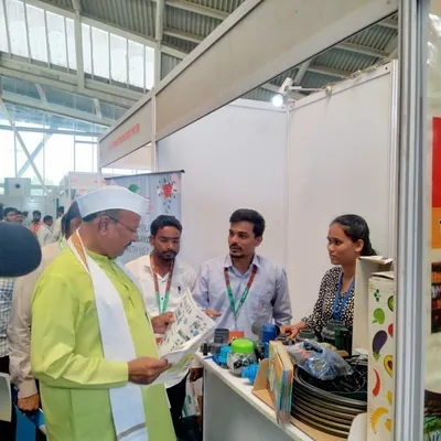 We were honored to have Honourable Minister Mr. Abdul Sattar visit our stall at the Kisan exhibition. It was a great opportunity to discuss agricultural innovations and our contributions to smart irrigation.