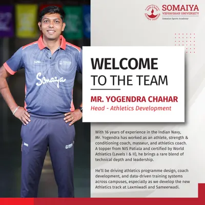 We welcome Mr. Yogendra Chahar as our Head of Athletics Development. His 16 years of experience with the Indian Navy and certifications from NIS Patiala and World Athletics bring unparalleled technical depth to our track and field programs.