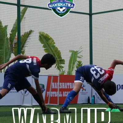 Every strong performance starts with the right warm-up. Our players preparing their bodies for an intense training session.