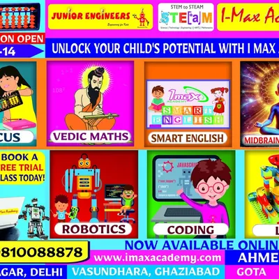 We offer a powerful combination of courses including Abacus, Vedic Maths, and Midbrain Activation to enhance cognitive abilities. These programs are available both online and at our centers in Delhi, Ghaziabad, and Ahmedabad for flexible learning.