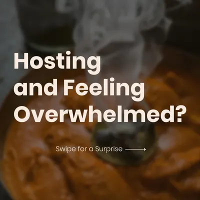 Hosting and feeling overwhelmed? Let me take care of the food with my special festive menu.