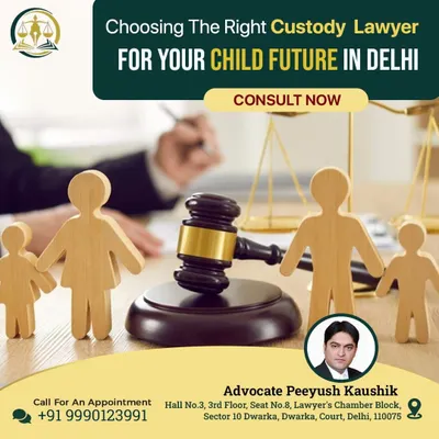 Choosing the right legal counsel is critical for your child's future. I specialize in child custody cases in Delhi, providing expert guidance to protect your child's best interests and secure a stable future for them.