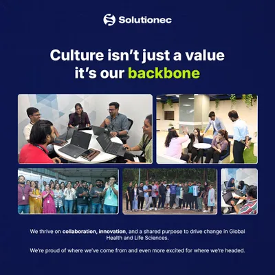 A visual representation of our core belief that culture is our backbone. These images from our office show a team thriving on collaboration, innovation, and a shared purpose to drive change in global health.