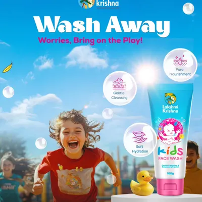 Our Kids Face Wash is designed to gently cleanse away dirt and sweat after a long day of play. It maintains the skin's natural balance without causing dryness, leaving your child's face feeling fresh and soft.
