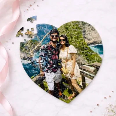 I turn your favorite photo into a fun, heart-shaped puzzle. It’s a beautiful way to spend time together, piecing back a cherished memory.