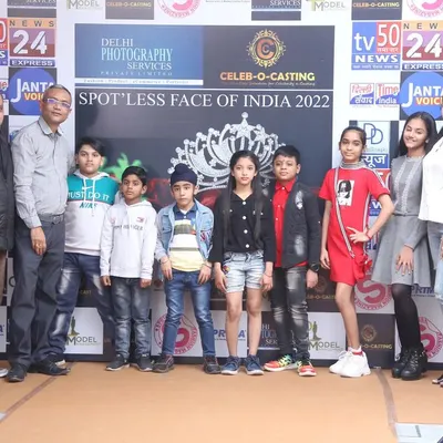 A group photo from the 'Spot'less Face of India 2022' kids' auditions. I organize and host casting events to find fresh talent for various campaigns.