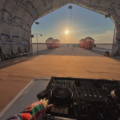 A truly memorable sunset set I played in the middle of the world’s largest salt desert, the Rann of Kutch. Curating the music for a dream wedding in such a surreal landscape was an absolute highlight.