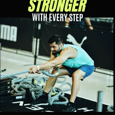 Stronger with every step. My Hyrox journey taught me to put my best foot forward in every event, both in the gym and in life. It's about pushing past perceived limits.