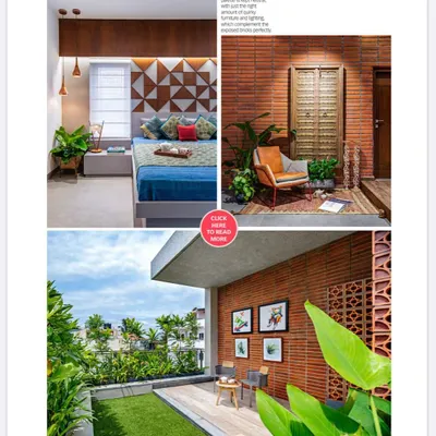 A snapshot of our feature in Trends Magazine for "The Far Site House." The article highlights the project's unique material palette and its connection to the outdoors.