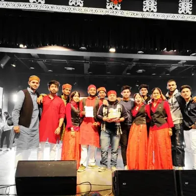 Our team on stage after participating in the JDMC Dance competition. I provide competition choreography for both folk and urban dance styles.