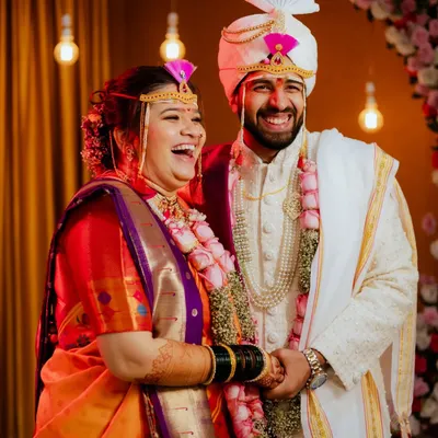 The purest laughter between Mrunal and Prachiti. My approach to wedding photography is to capture these genuine, unposed emotions that tell the real story of your day.