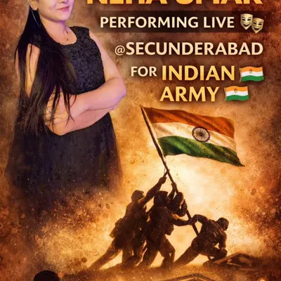 This poster was for a live performance I did for the Indian Army in Secunderabad. It is always a great honor to perform for our soldiers and tell stories that celebrate their courage.