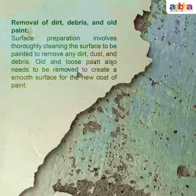We start by addressing the core issue of water damage, thoroughly removing all old, loose, and peeling paint to expose the underlying surface for proper wall dampness repair.