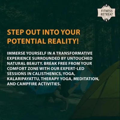 I am so excited about our Nature Fitness Retreat. This is an opportunity to immerse yourself in nature while exploring movement through yoga, calisthenics, and Kalaripayattu. It's a weekend of fitness, community, and fun.
