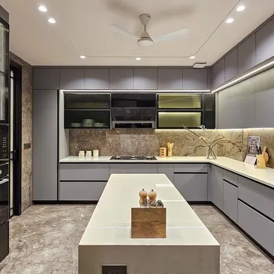 Step into the heart of the home with my latest kitchen design. I used sleek grey cabinetry, a marble-look backsplash, and warm under-cabinet lighting to create a space that is both sophisticated and highly functional.