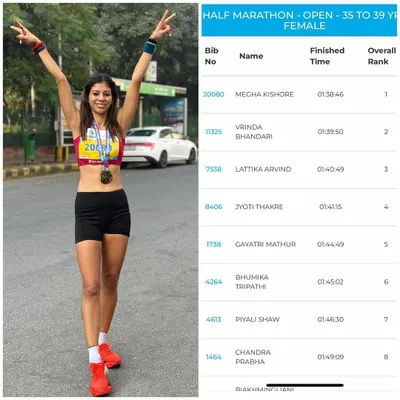 "Delhi aur Dil, 'Swarn' rang gaye." Securing first place in my age category at the Vedanta Delhi Half Marathon was an unreal feeling. This victory is a result of overcoming setbacks and trusting the process, a mindset I instill in all my runners.