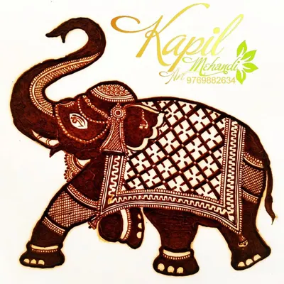 The royal elephant is a powerful and beautiful motif in bridal mehndi. I teach how to draw it with intricate details, from the decorative covering to the delicate jewelry.