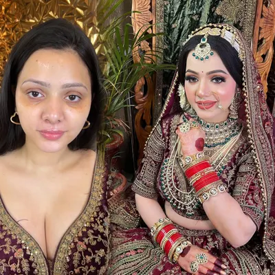 A powerful before and after. This is what my students learn to achieve: a complete bridal transformation that enhances features and creates a flawless, camera-ready look.
