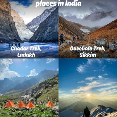 Your ultimate trekking checklist. We've got the most epic treks in India covered, including the frozen Chadar Trek in Ladakh, the stunning Goechala Trek in Sikkim, and the classic Hampta Pass. Which one are you conquering next?