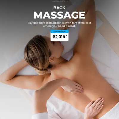 Say goodbye to persistent backaches with our targeted Back Massage. This session focuses entirely on the muscles of the back, from the lower lumbar region to the shoulders, providing relief where you need it most.