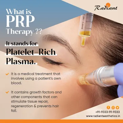 Many people ask me, what exactly is PRP therapy? It stands for Platelet-Rich Plasma. In simple terms, it's a medical treatment where I use your own blood. We concentrate the platelets, which are rich in growth factors that stimulate tissue repair and hair follicle regeneration, and inject them precisely where your scalp needs them. It's a natural way to combat hair fall.