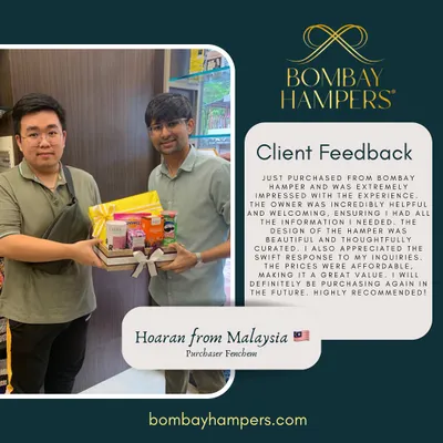 I was thrilled to welcome Hoaran from Malaysia to my studio. This testimonial reflects the positive experience I strive to provide for my international clientele seeking tailor-made corporate gifts.