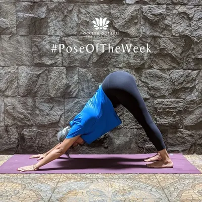 Our pose of the week is Downward Facing Dog. This ultimate yoga pose benefits the entire body, from stretching the hamstrings to strengthening the arms, all while calming the mind.