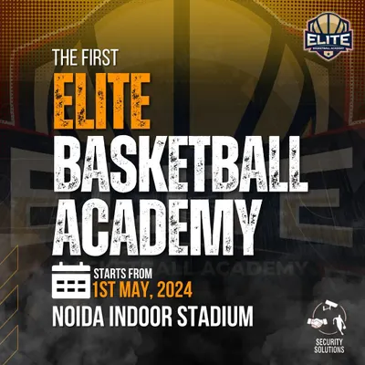 Announcing the launch of India's first Elite Basketball Academy at the Noida Indoor Stadium. We are dedicated to elevating the standard of basketball training and development in the country.