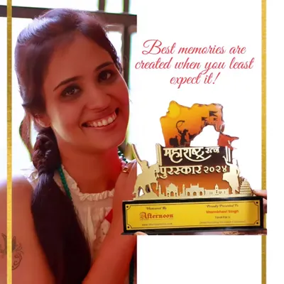 Holding the Maharashtra Ratan Puraskar 2024 award. This state-level recognition in my chosen home of Mumbai means the world to me and validates the path I've walked for over two decades.