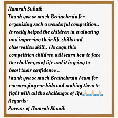 This feedback from a parent means the world to me. Hearing that my programs help children learn to face life's challenges and boost their confidence is the ultimate validation of my work. My goal is always to encourage kids to fight with all the challenges of life.