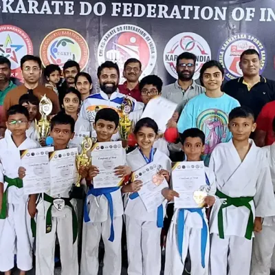 We are incredibly proud of Team Ippon's performance at the South India Karate Tournament. This group photo with their medals and trophies captures the success that comes from consistent hard work and dedication.