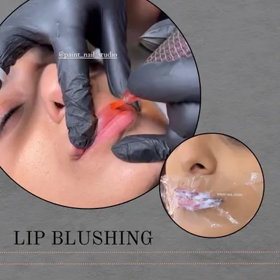 A look at the lip blushing process. This semi-permanent treatment enhances your natural lip color, perfects the shape, and can neutralize darker tones. The result is a beautiful, low-maintenance tint.