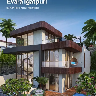 A poster for Evara, an upcoming luxury villa township I am designing in Igatpuri, Maharashtra. The project features 17 villas, a clubhouse, and studio apartments, all designed to blend modern elegance with nature.