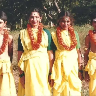 My very first tryst with Kavadi Attam as a young girl in school. This was one of the earliest folk dances I learned, planting a seed that would grow for a lifetime.