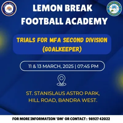 We are always looking for new talent. This was our call for goalkeepers to attend trials for our MFA Second Division team.