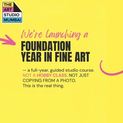 I am launching a Foundation Year in Fine Art. This is a full-year, guided studio course, not just a hobby class or copying from a photo. This is the real thing.