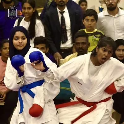 This is what strength and focus look like. One of my students competes with intensity and grace, proving that dedication knows no barriers. I train my students not just to fight, but to win with honor.
